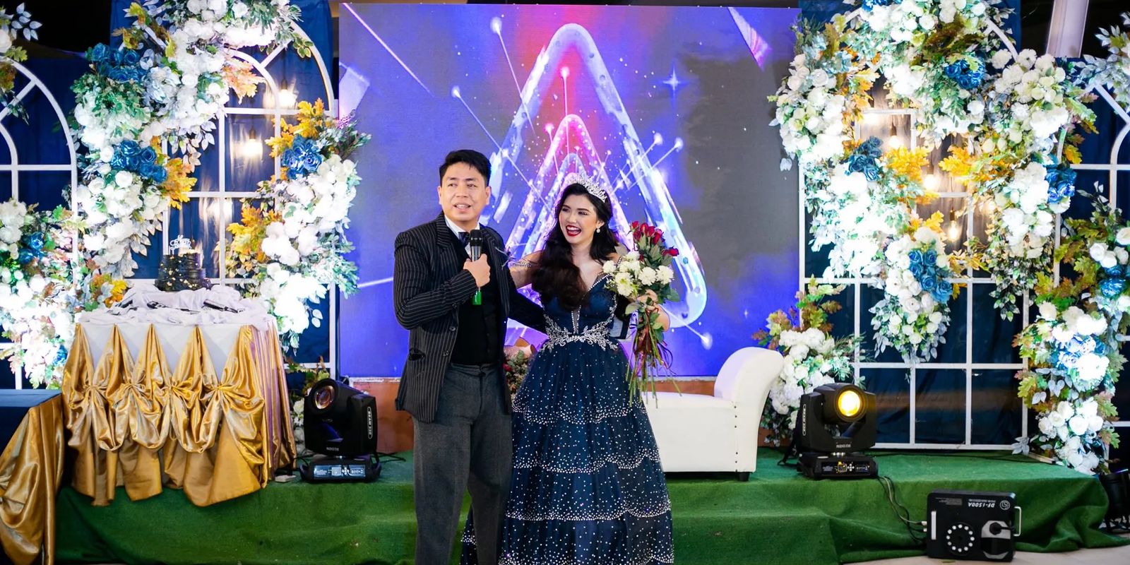Grand debut venue setup for an 18th birthday celebration in the Philippines