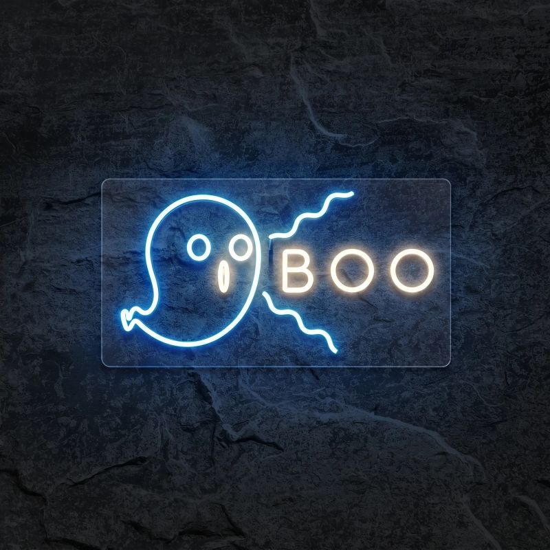 Néon Fantôme Halloween BOO - Néon personnalisé NeonStar
