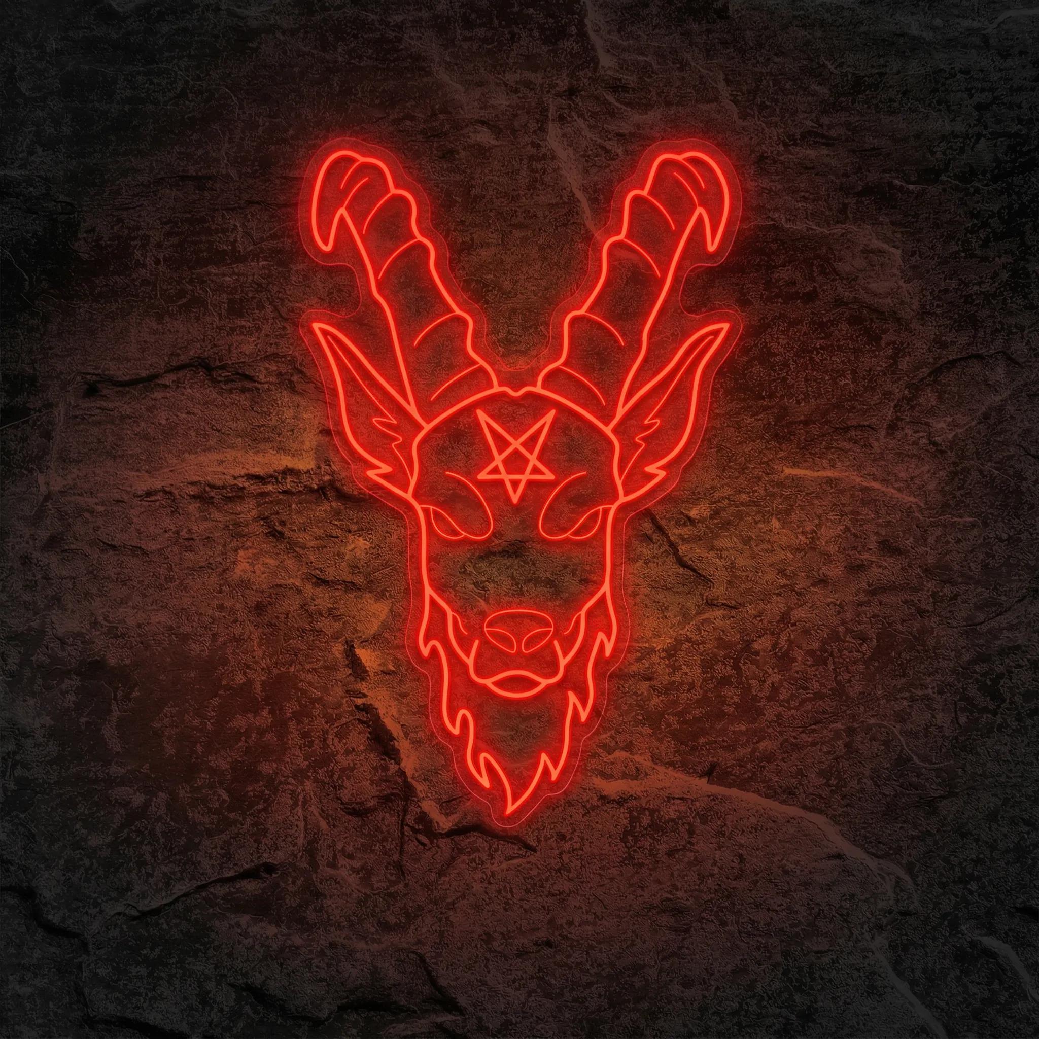 Néon Baphomet gothique - Néon personnalisé NeonStar