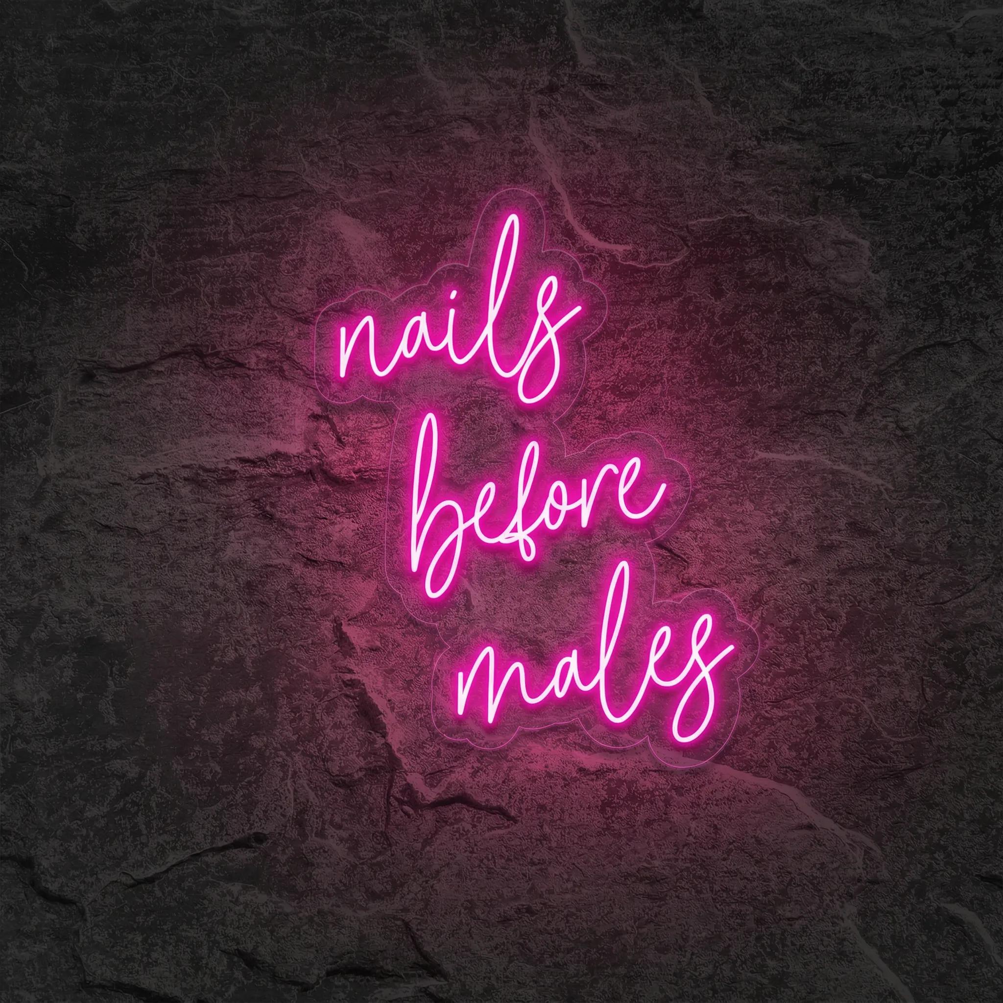 Néon Nails Before Males - Néon personnalisé NeonStar