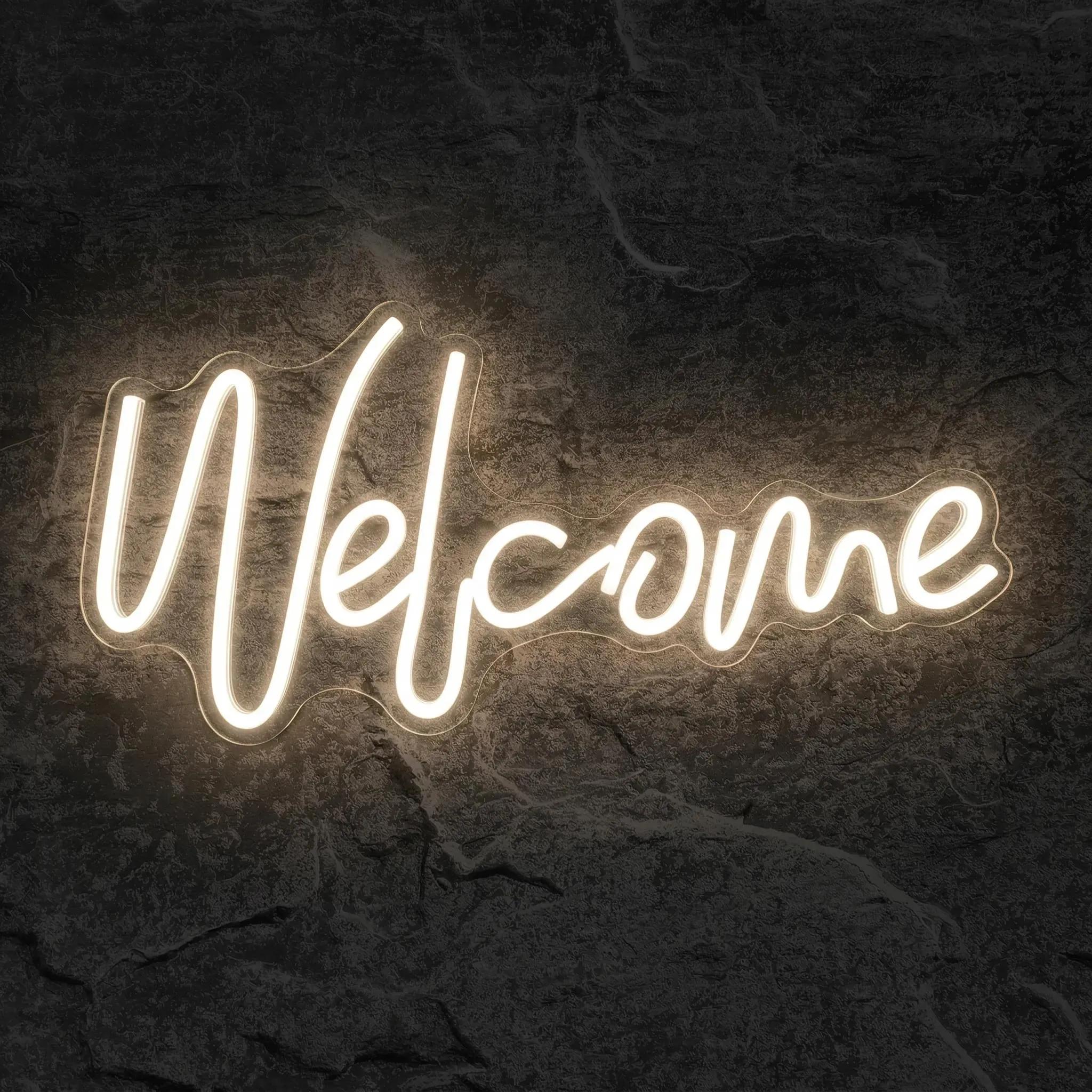 Néon Welcome Sign - Néon personnalisé NeonStar