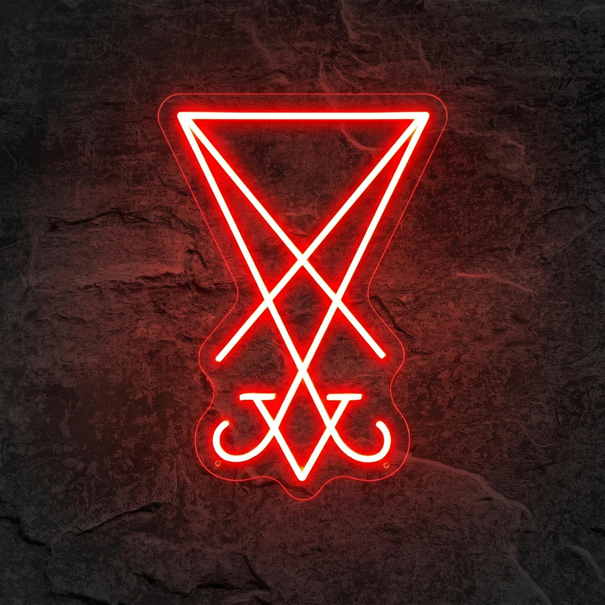 Néon Sigil de Lucifer - Néon personnalisé NeonStar