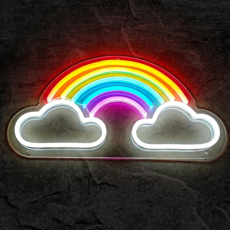 Néon Élément Symbole Arc-en-Ciel - Néon personnalisé NeonStar