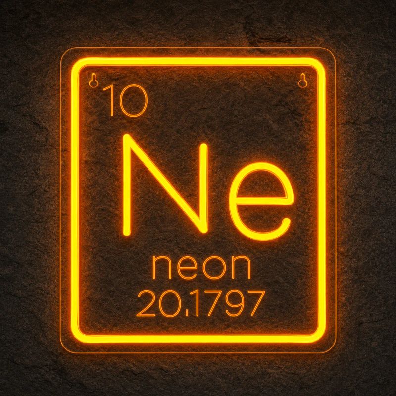 Néon Tableau Périodique Ne - Néon personnalisé NeonStar