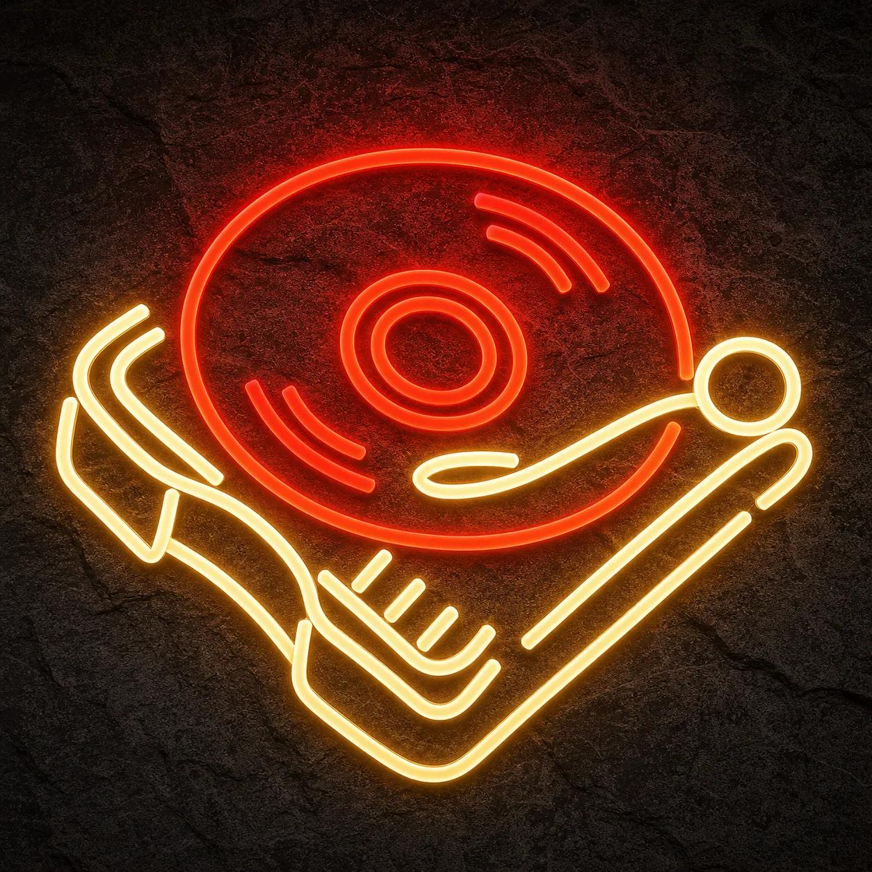 Néon Platine Vinyle - Néon personnalisé NeonStar