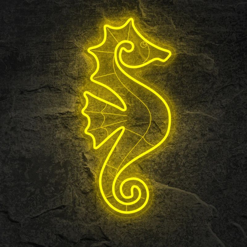 Néon Hippocampe Jaune - Néon personnalisé NeonStar