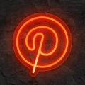 Miniature Néon Pinterest Logo - Néon personnalisé