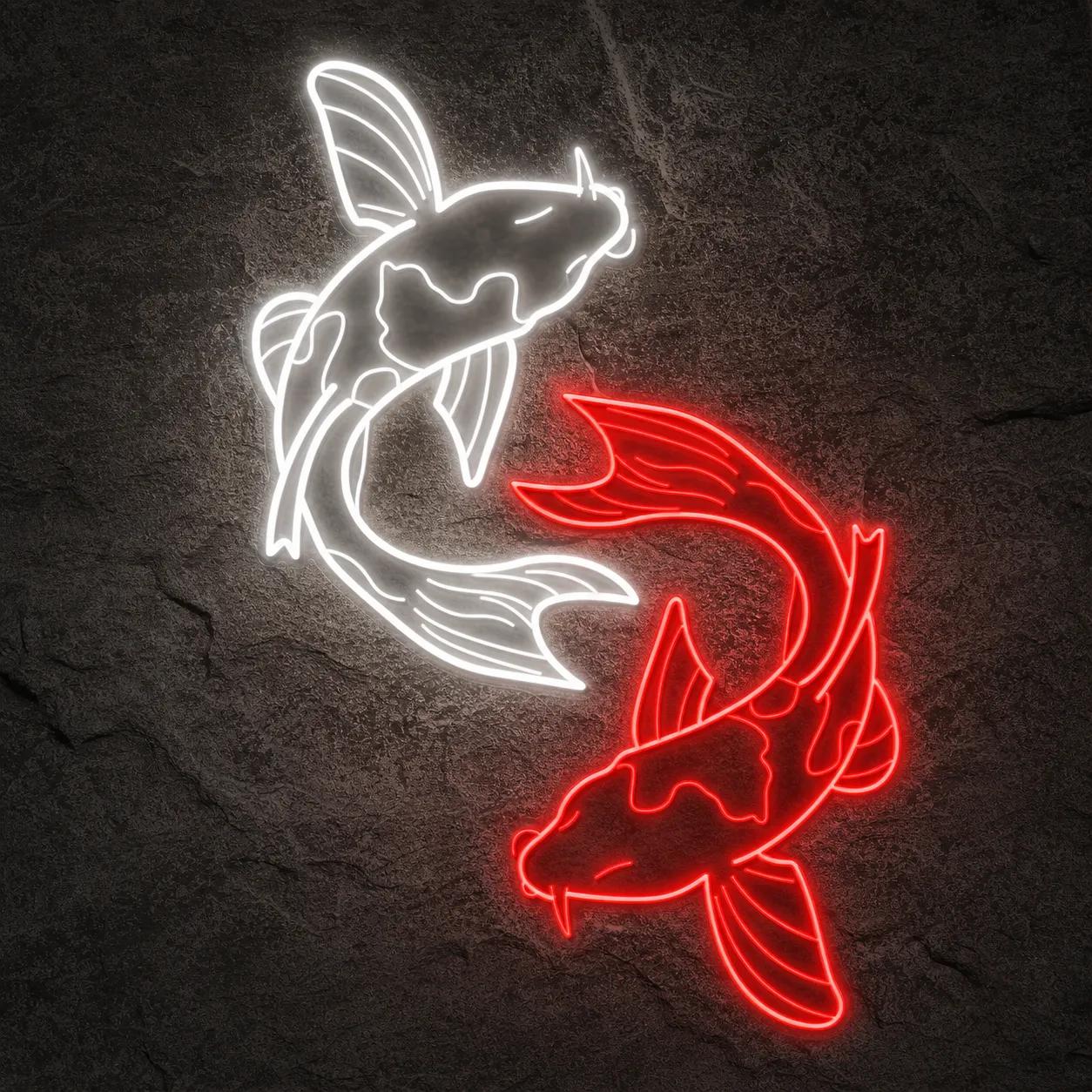 Néon Poisson Koi - Néon personnalisé NeonStar