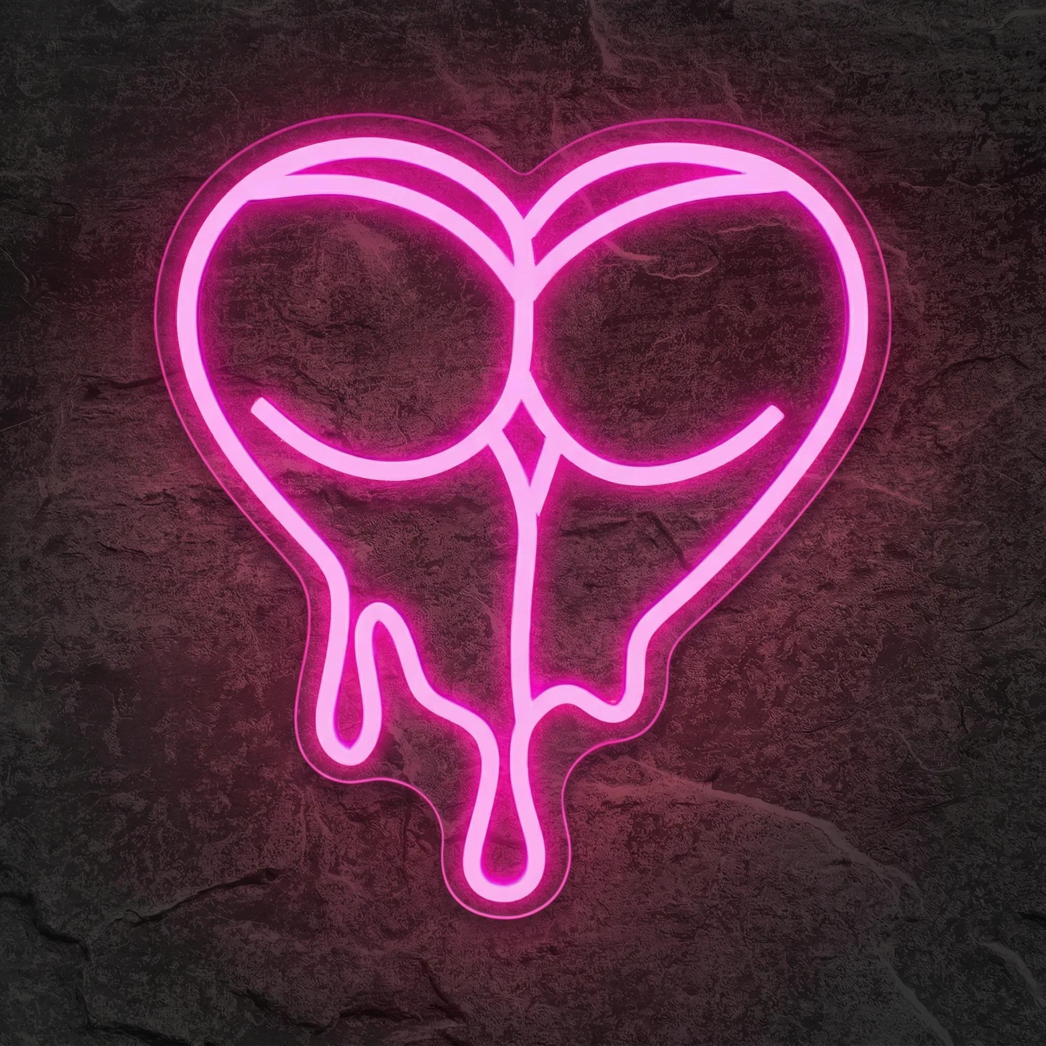 Néon Coeur Fessier - Néon personnalisé NeonStar