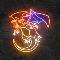 Miniature Néon Dracaufeu - Néon personnalisé