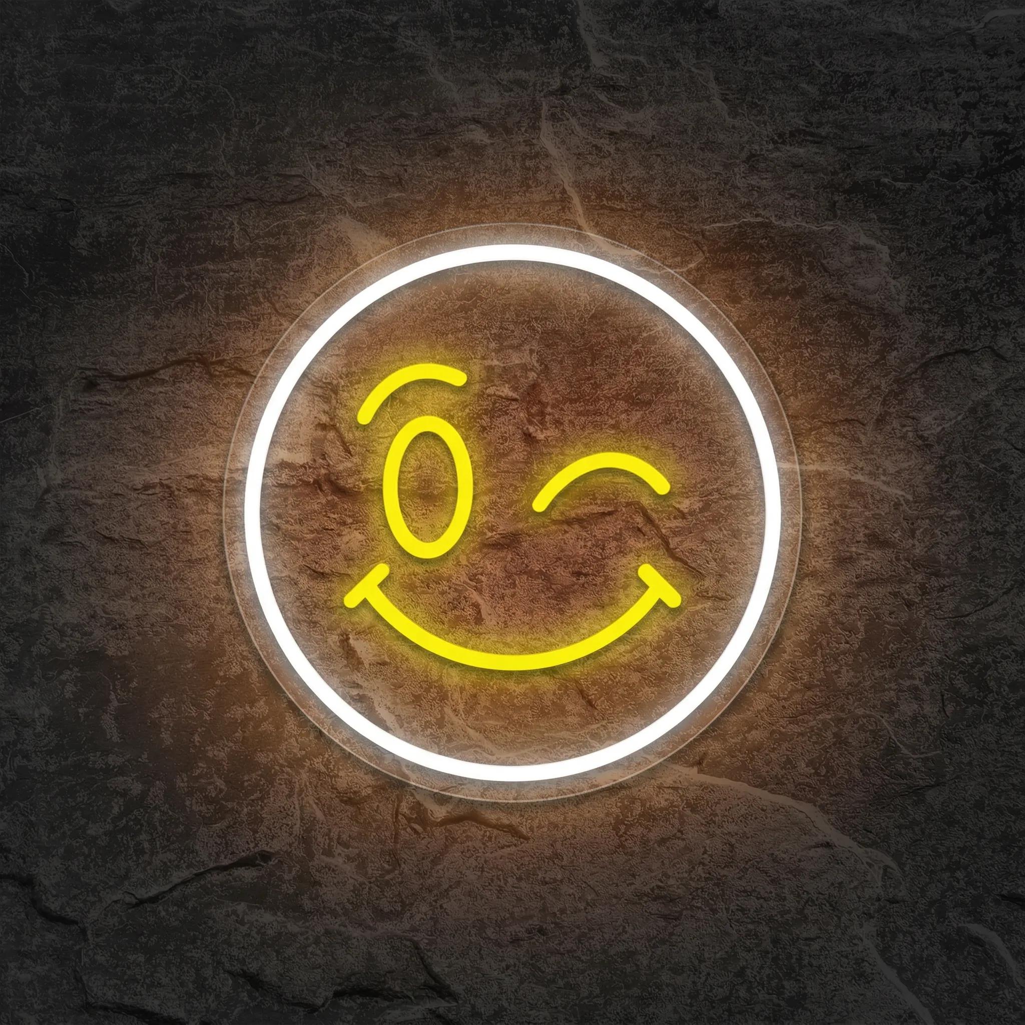 Néon Sourire Yeux Clignotants - Néon personnalisé NeonStar