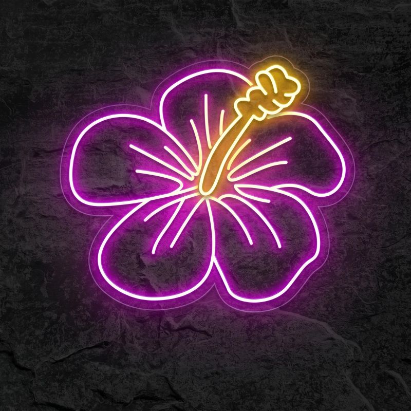 Néon Hibiscus - Néon personnalisé NeonStar