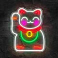 Miniature Néon Lucky Cat - Néon personnalisé