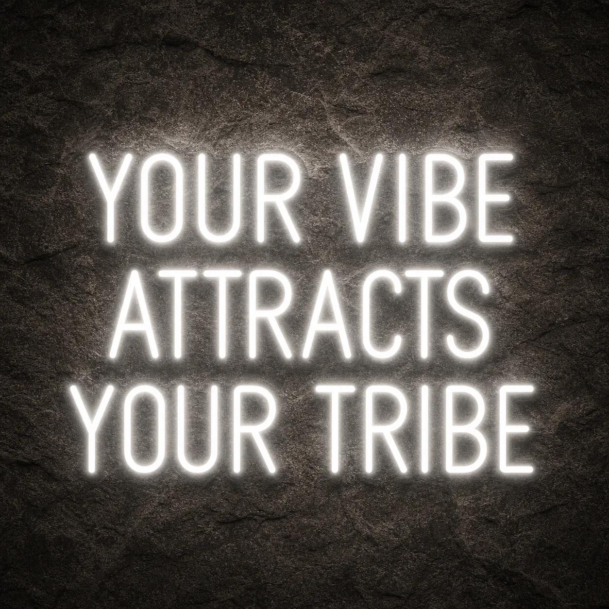 Néon Your Vibe Attracts Your Tribe Mariage - Néon personnalisé NeonStar