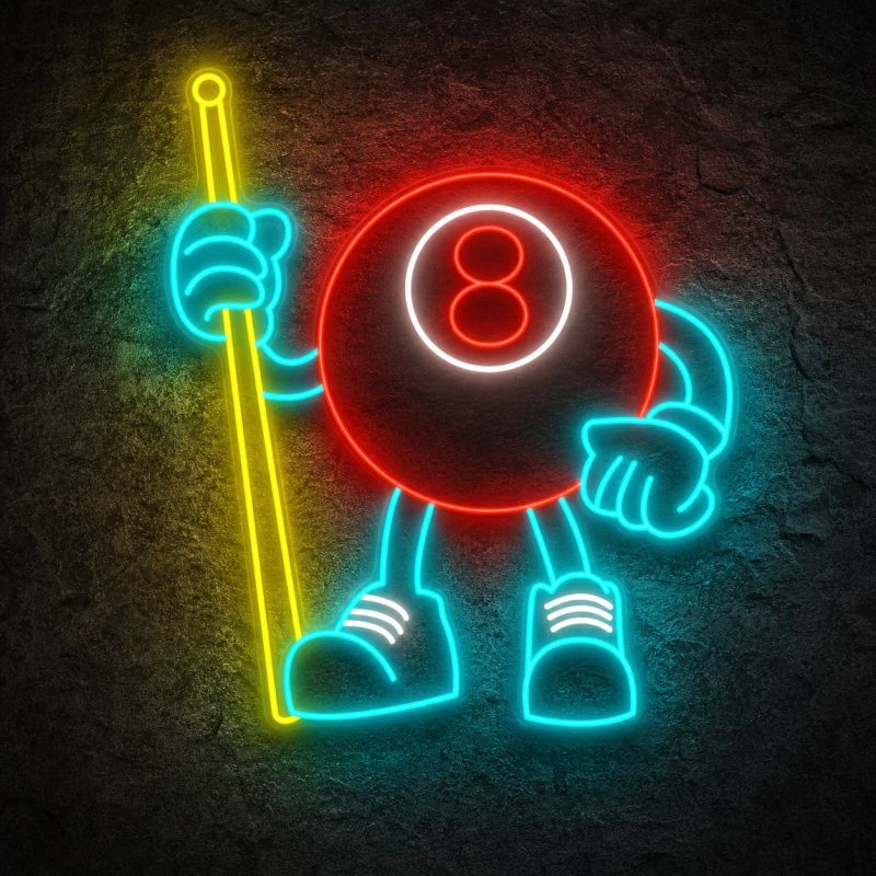 Néon Billard 8 Boules - Néon personnalisé NeonStar