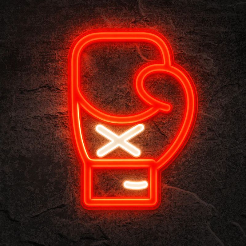 Néon Gants de Boxe Rouge - Néon personnalisé NeonStar