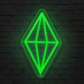 Miniature Néon Diamant Sims - Néon personnalisé