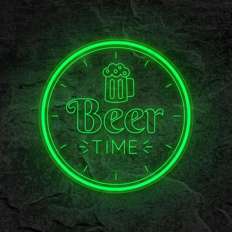 Néon Beer Time Bar Bière - Néon personnalisé NeonStar