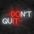 Miniature Néon Don't Quit Do It Rouge et Blanc - Néon personnalisé