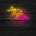 Miniature Néon Live Laugh Love - Néon personnalisé