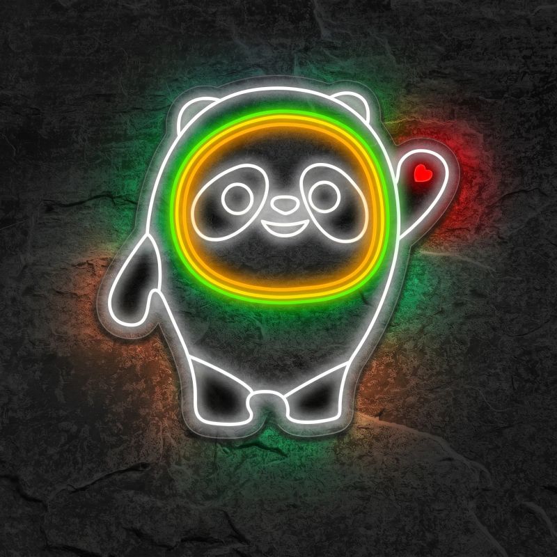 Néon Panda Bing Dwen Dwen - Néon personnalisé NeonStar