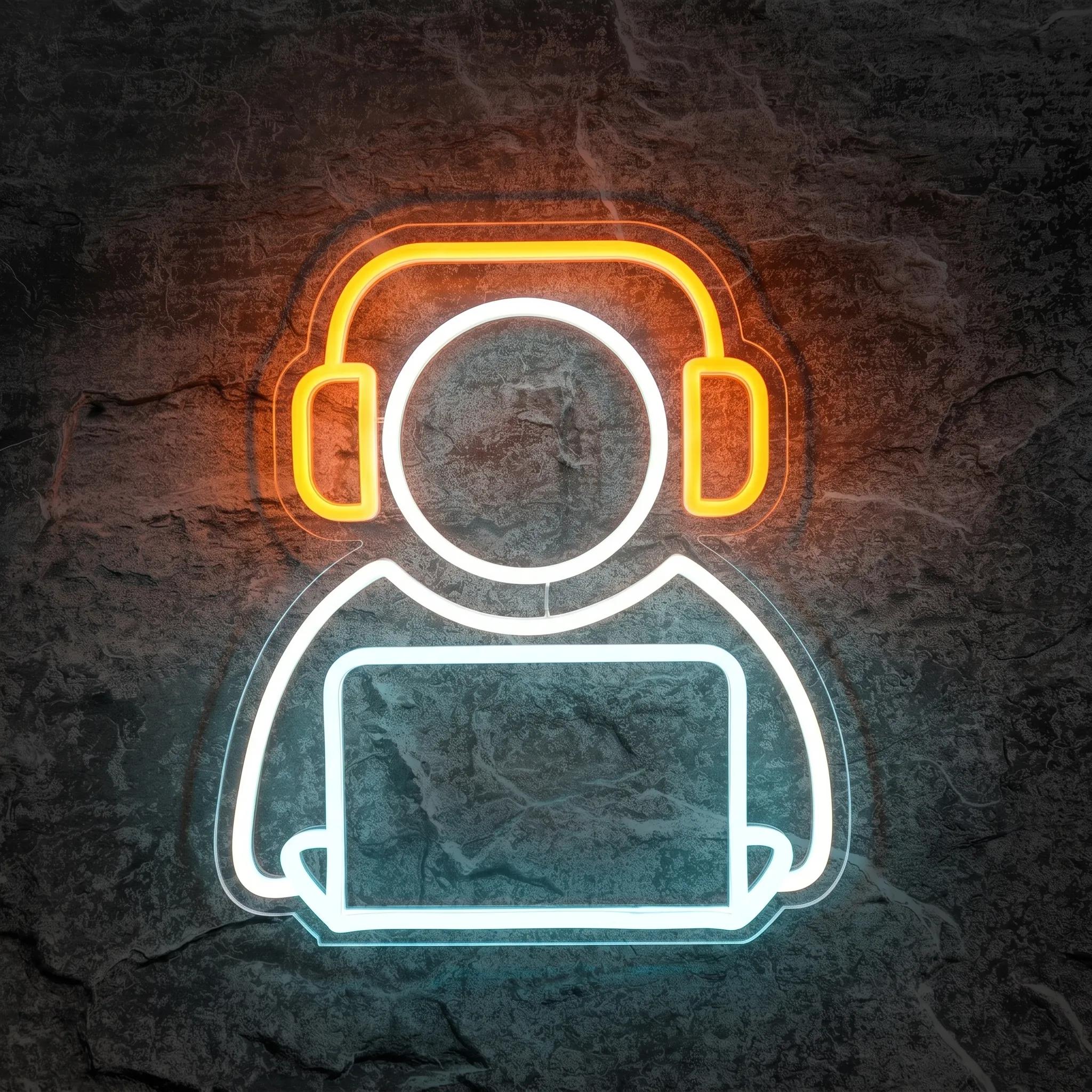 Néon Gamer Casque - Néon personnalisé NeonStar