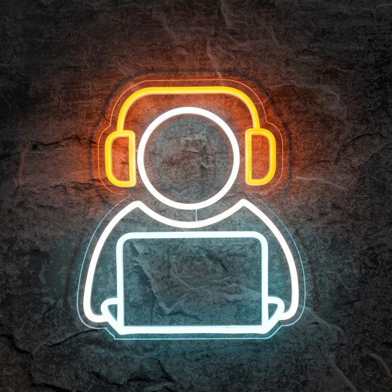Néon Gamer Casque - Néon personnalisé NeonStar