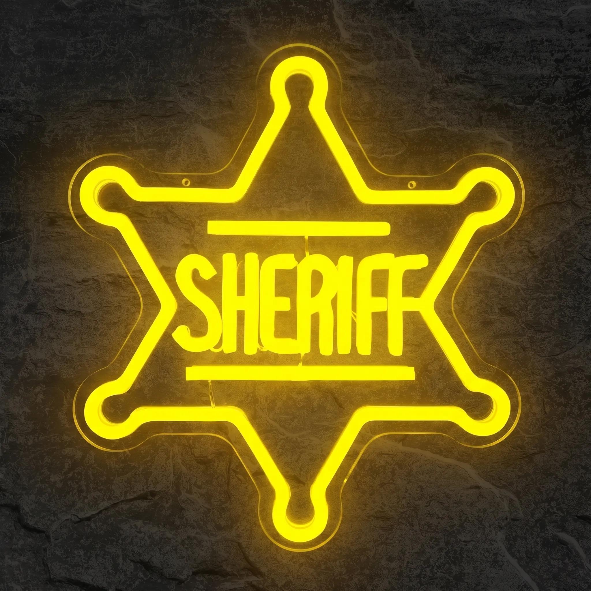 Néon Sheriff - Néon personnalisé NeonStar