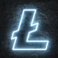 Miniature Néon Litecoin (LTC) - Néon personnalisé