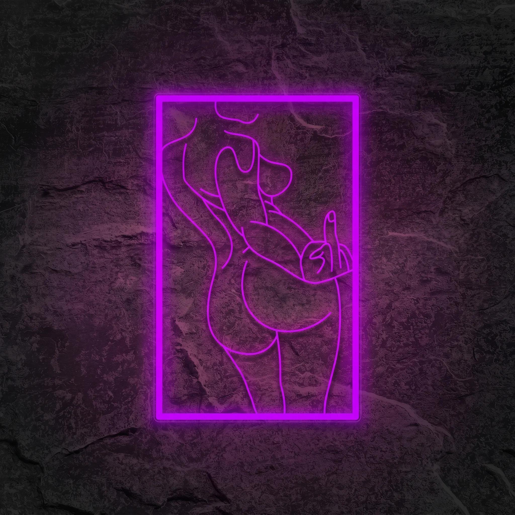 Néon Doigt du Milieu Bar & Boîte de Nuit - Néon personnalisé NeonStar