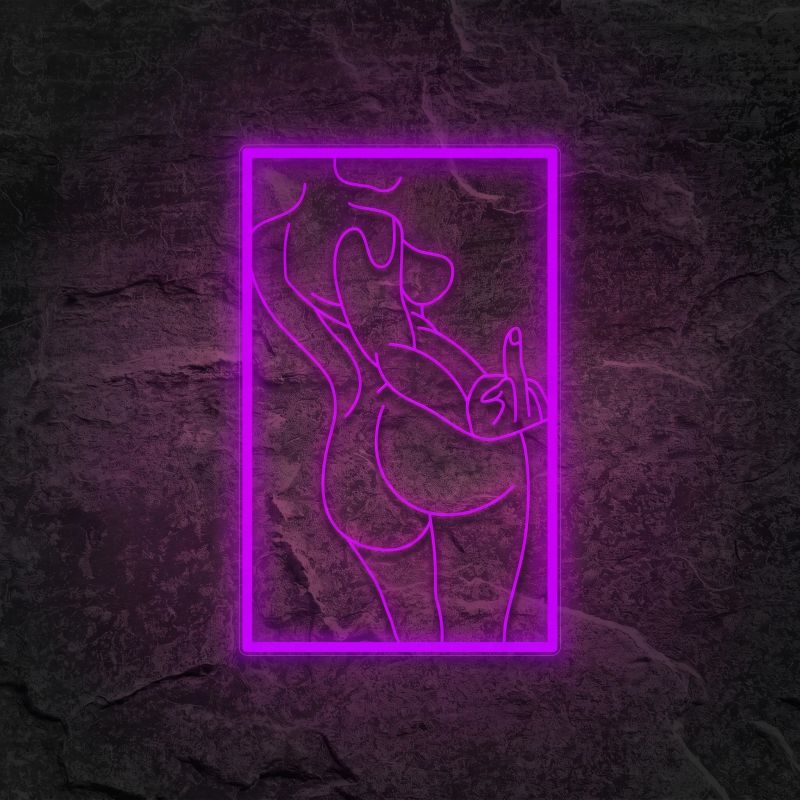 Néon Doigt du Milieu Bar & Boîte de Nuit - Néon personnalisé NeonStar
