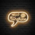 Miniature Néon Hello Sunshine Mini USB - Néon personnalisé