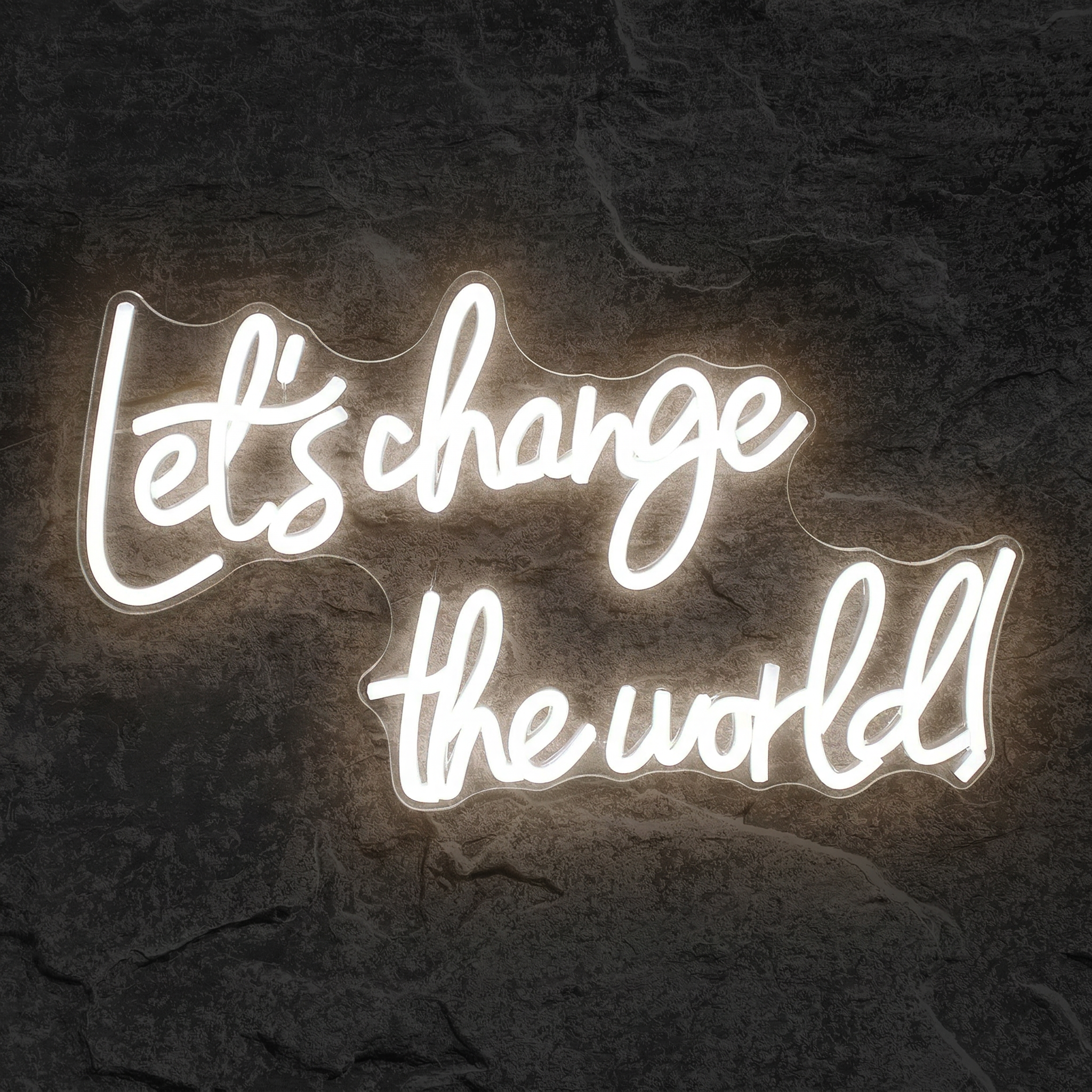 Néon Let's Change The World - Néon personnalisé NeonStar