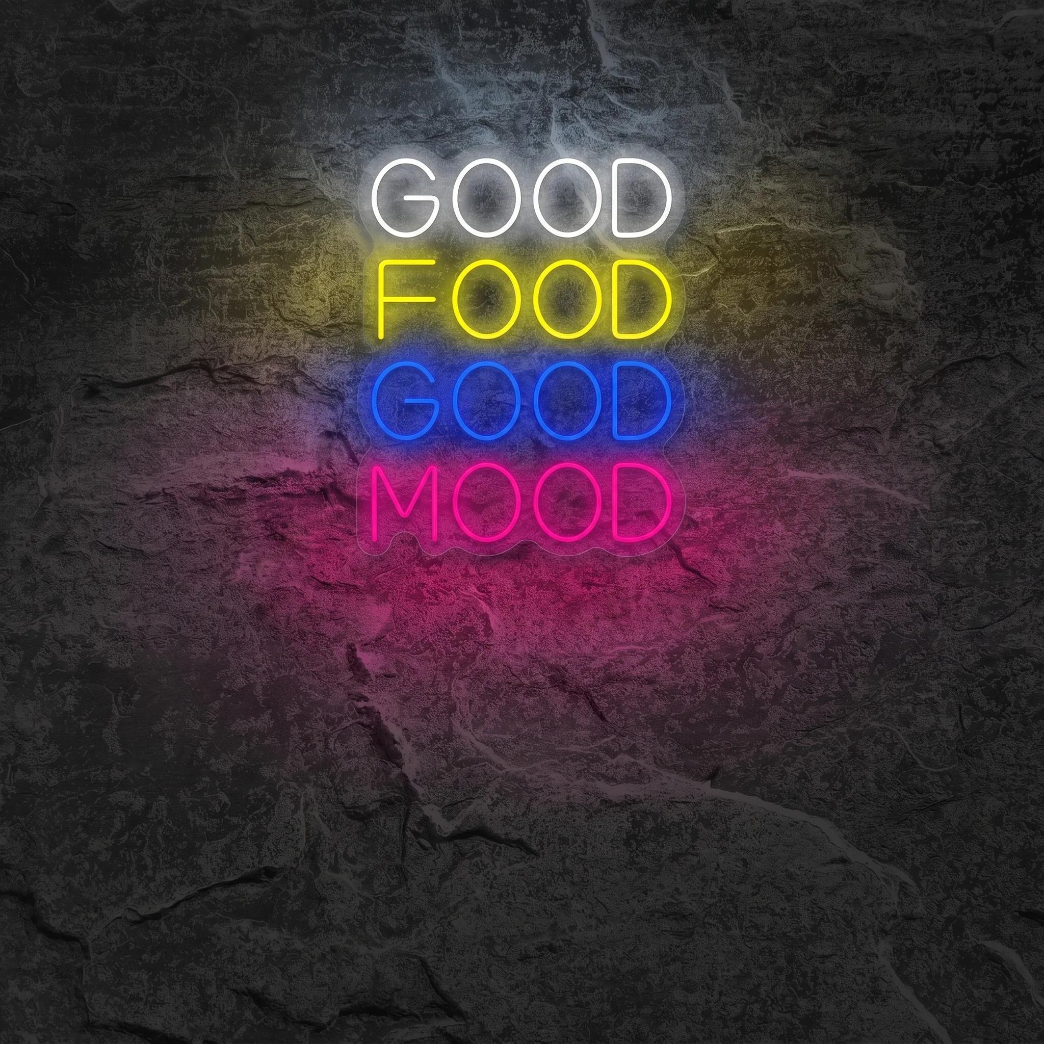 Néon Good Food Good Mood - Néon personnalisé NeonStar