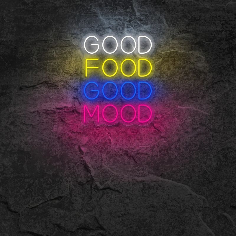 Néon Good Food Good Mood - Néon personnalisé NeonStar