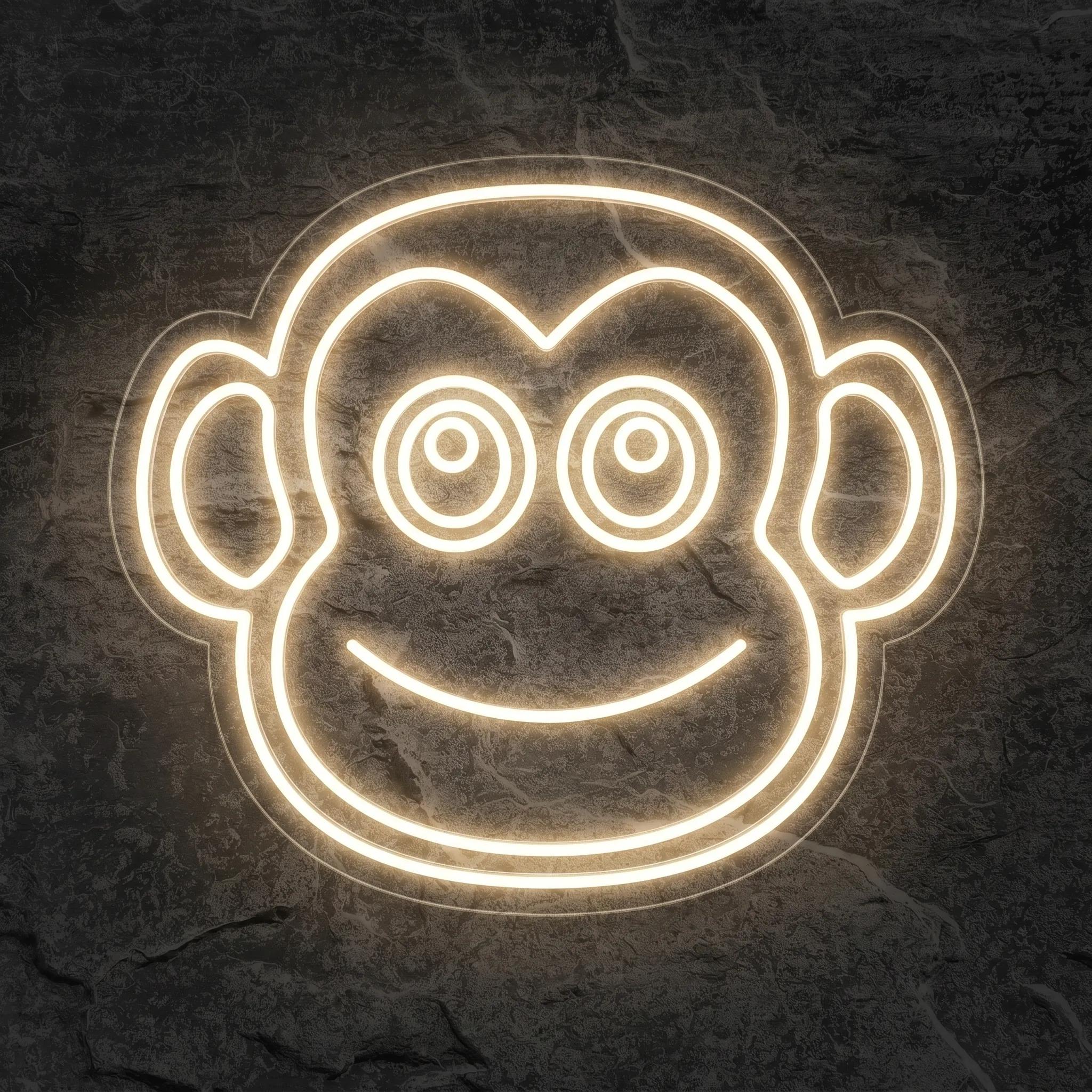 Néon Visage De Singe - Néon personnalisé NeonStar