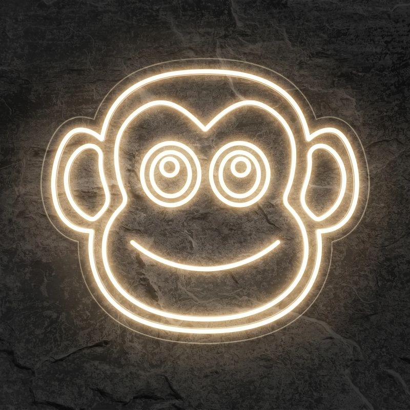 Néon Visage De Singe - Néon personnalisé NeonStar