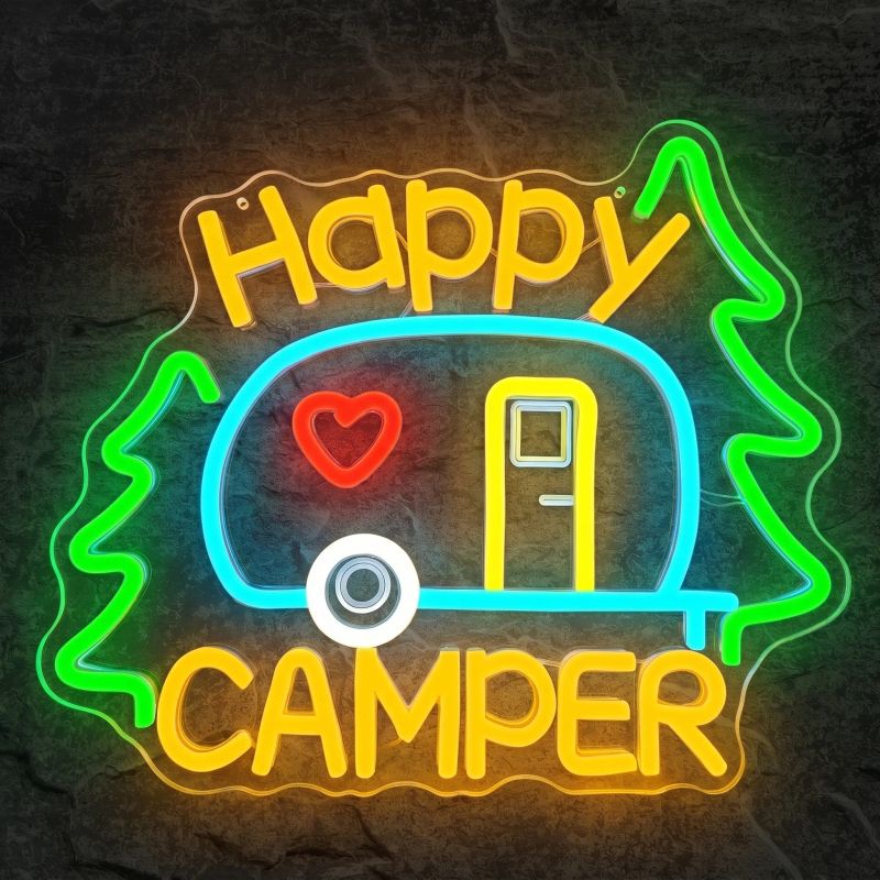 Néon Happy Camper - Néon personnalisé NeonStar