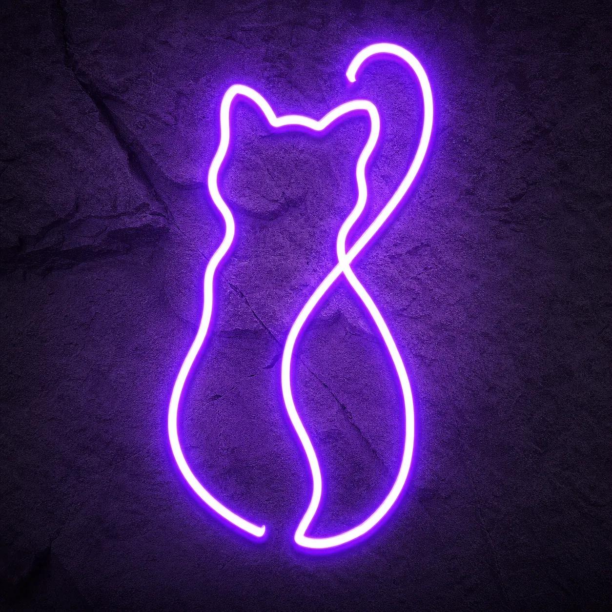 Néon Chat Silhouette - Néon personnalisé NeonStar