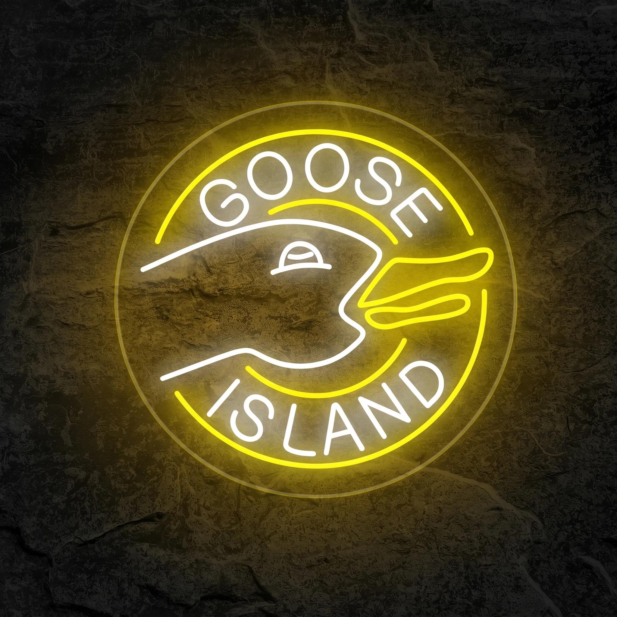 Néon Bar À Bière Goose Island - Néon personnalisé NeonStar