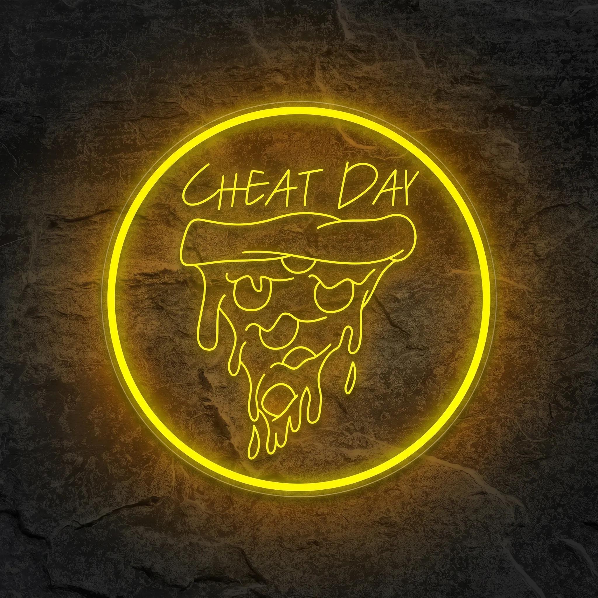 Néon Cheat Day Pizza - Néon personnalisé NeonStar