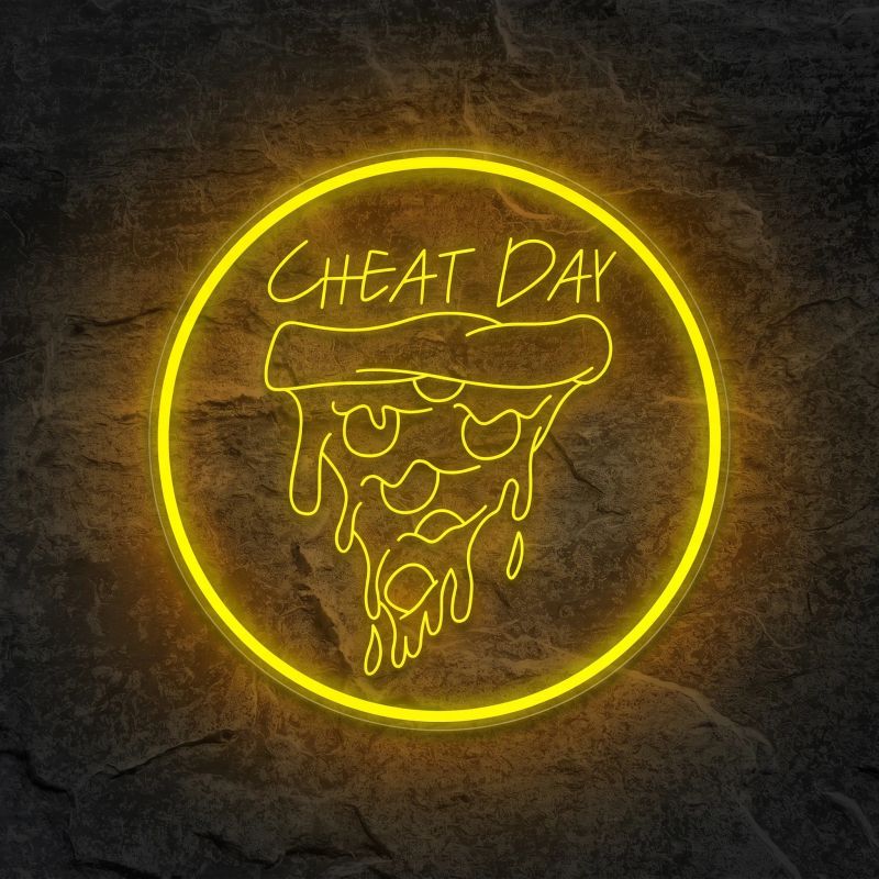 Néon Cheat Day Pizza - Néon personnalisé NeonStar
