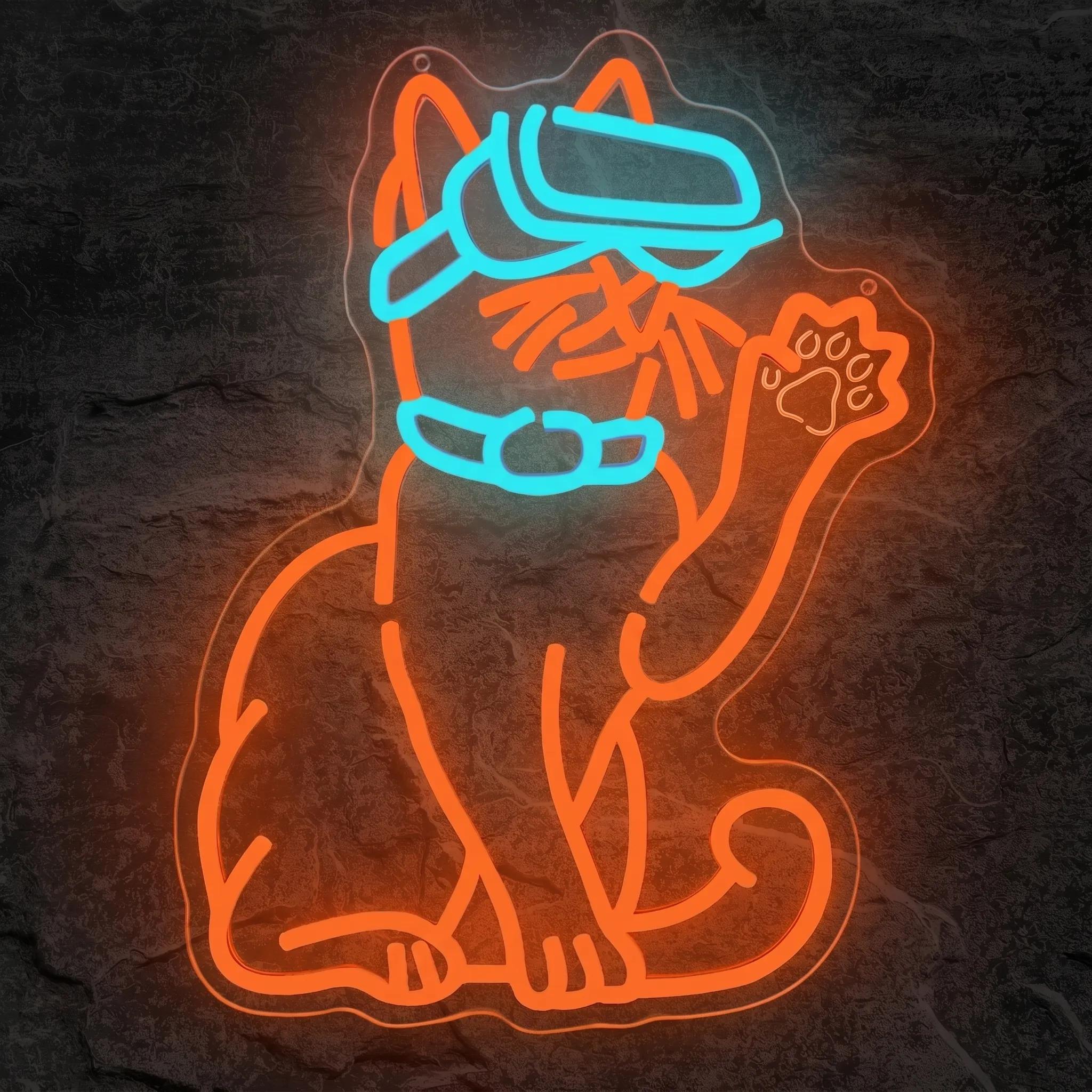 Néon Chat Casque VR - Néon personnalisé NeonStar