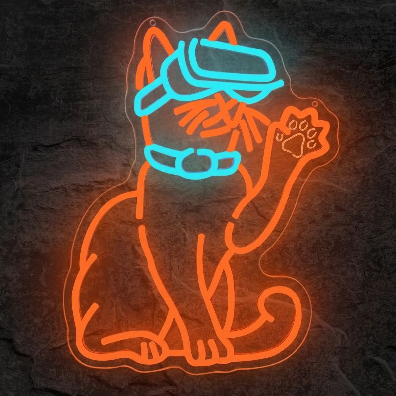 Néon Chat Casque VR - Néon personnalisé NeonStar