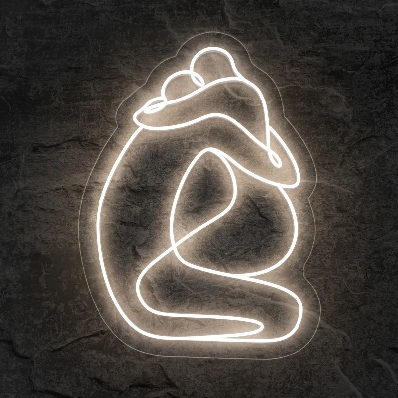 Néon Étreinte Abstraite Des Amoureux - Néon personnalisé NeonStar