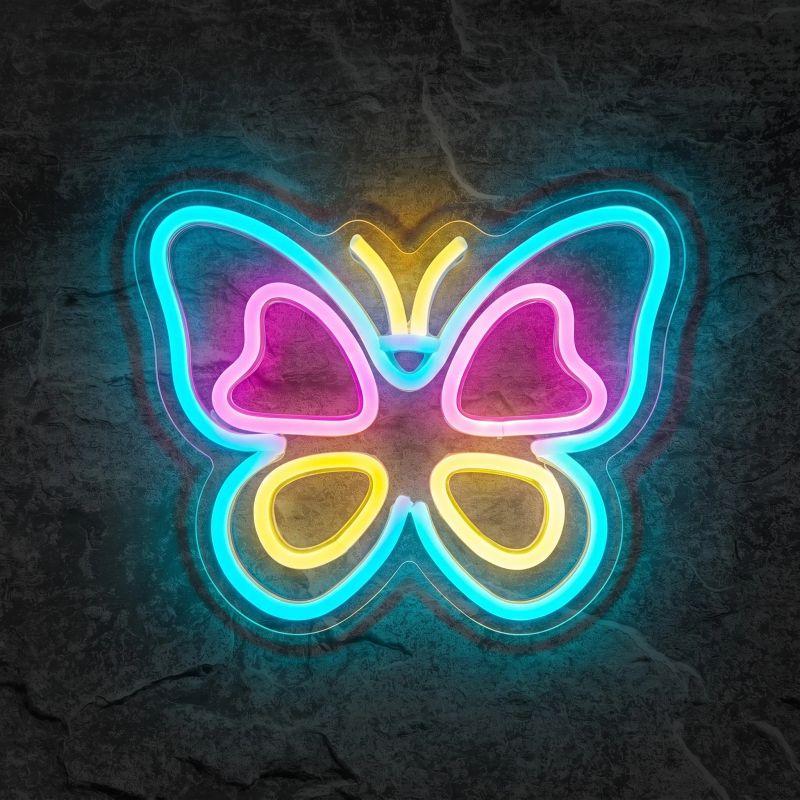 Néon Papillon Peace - Néon personnalisé NeonStar