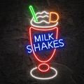 Miniature Néon Milk Shakes - Néon personnalisé