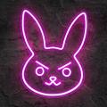 Miniature Néon D.Va Bunny - Néon personnalisé
