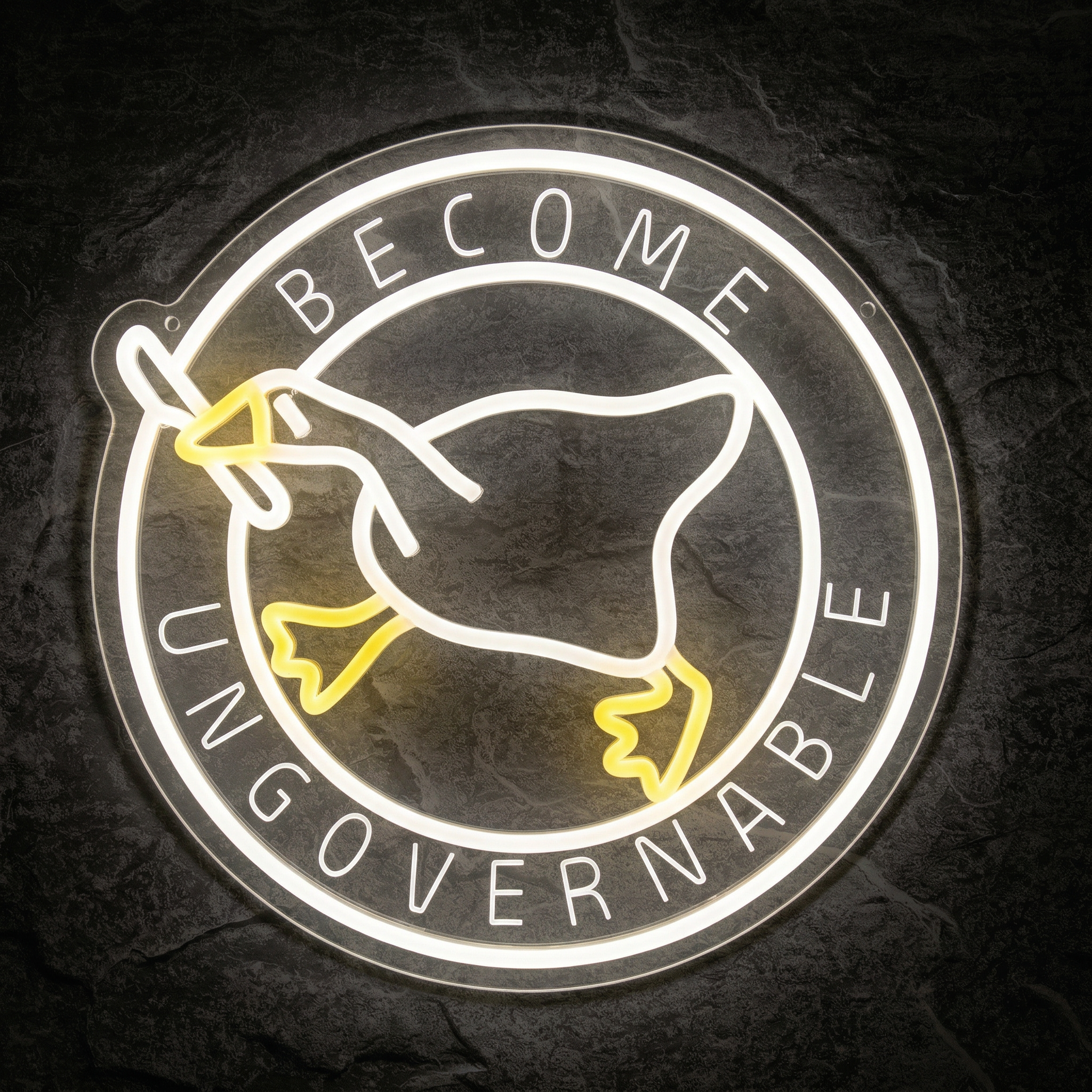 Néon Become Ungovernable Oie - Néon personnalisé NeonStar