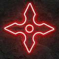 Miniature Néon Shuriken - Néon personnalisé